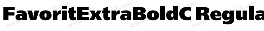 FavoritExtraBoldC Regular字体转换